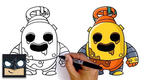 How To Draw Robo Spike From Brawl Stars Brawl Stars Drawings Como