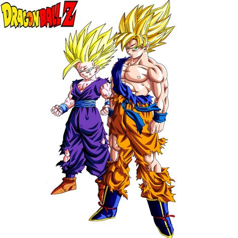 Goku SSJ And Gohan SSJ2 by dbzandsm on DeviantArt