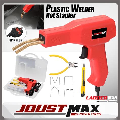 W Plastic Welding Gun Hot Stapler Plastic Welder Heat Gun Soldering Bumper Repair Tool Plastic