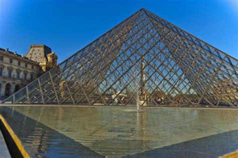 The Louvre Pyramid Pyramide Du Louvre Is In The Main Courtyard Of The