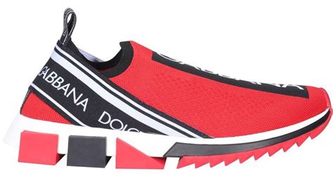 Dolce And Gabbana Sorrento Sneakers In Red For Men Lyst