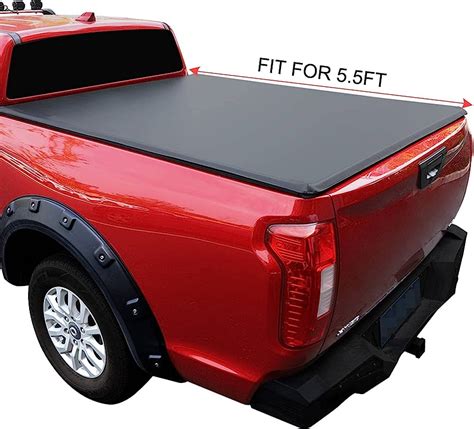 サイドレー Brlucky Soft Vinyl Lockandroll Up Tonneau Cover， No Drill Truck Bed