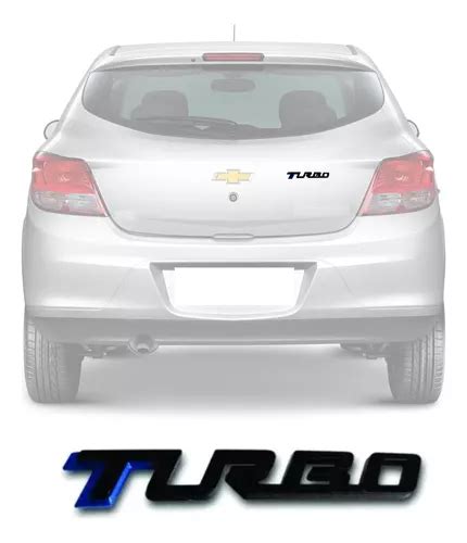 Emblema Turbo Chevrolet Onix Premier Cruze Tracker Black Parcelamento