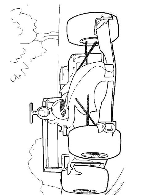 Раскраски Формула 1 распечатать бесплатно в формате А4 30 картинок