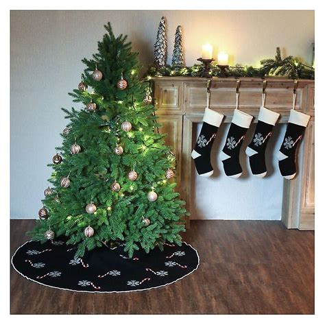 Jupe D Arbre De No L Tapis Cache Pied De Sapin De No L En Toile De