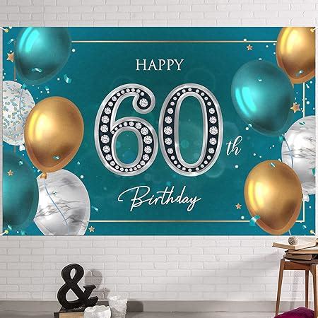 Amazon Trgowaul 60th Birthday Decorations Men Women Black Gold