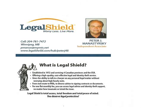 Legal Shield -Peter John Manastyrsky