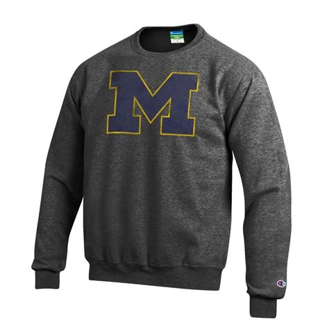 Michigan Wolverines Vintage Crewneck Sweatshirt Charcoal APC02867878