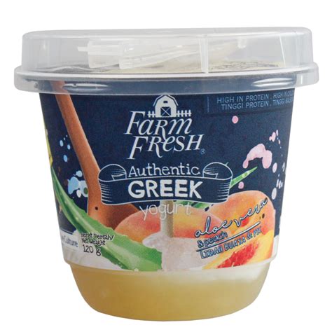 Aloe Vera And Peach Greek Yogurt Farm Fresh Malaysia