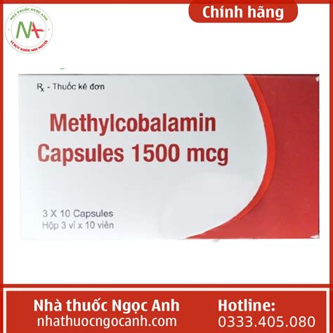 Thuốc Methylcobalamin Capsules 1500 mcg Softgel Healthcare giá bao