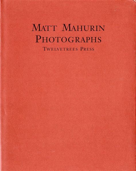 Matt Mahurin Photographs Matt Mahurin 1st Edition