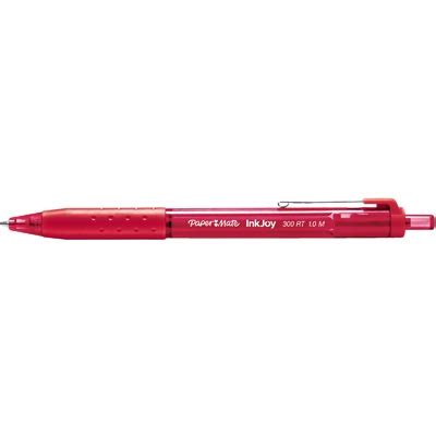 Papermate Inkjoy Retractable Red Med Ballpoint Pen Torstar