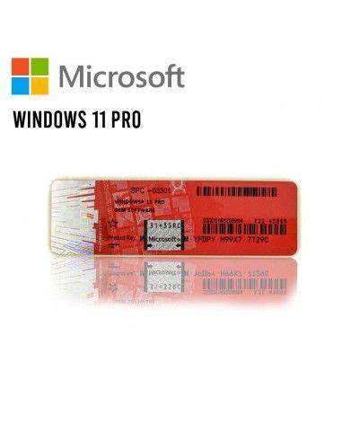 LICENCIA MICROSOFT WINDOWS 11 PRO 64 BITS OEM STIKER Microsoft Online