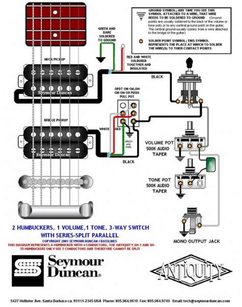 Humbuckers Way Switch Volume Tones Series Split