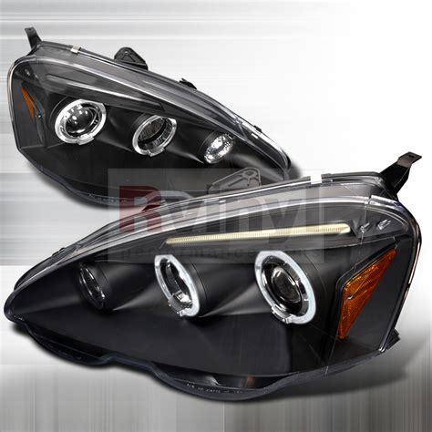 Spec D Tuning Acura RSX 2002 2004 LED Halo Black Smoked Projector