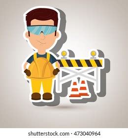 Accident During Press Operation Vector Illustration Stock Vector