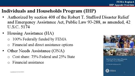 Fema Region 6 Ihp Appeals Overview Individual And