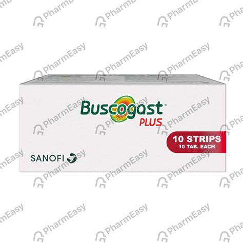 Buscogast Plus Strip Of Tablet Uses Side Effects Dosage