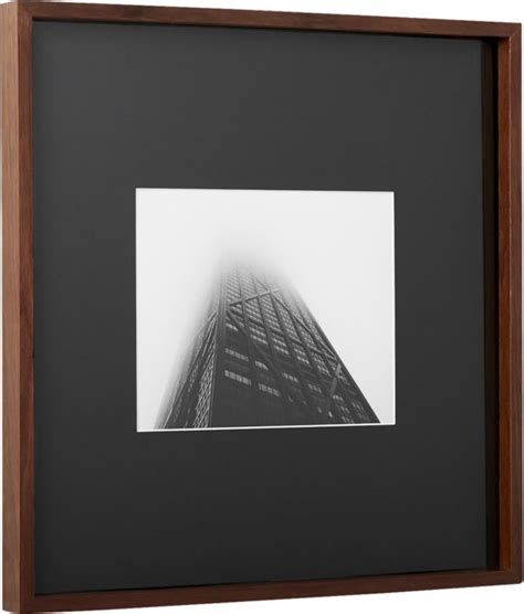 Gallery Walnut 11x14 Picture Frame With Black Mat 11x14 Picture Frame