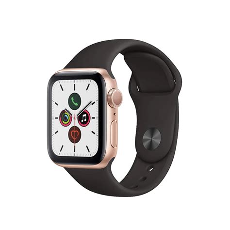 Apple Watch Series 5 Aluminium 40mm 44mm All Colours Black Band