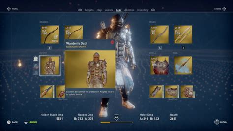 Assassins Creed® Origins Warden´s Oath Legendary Outfit Youtube