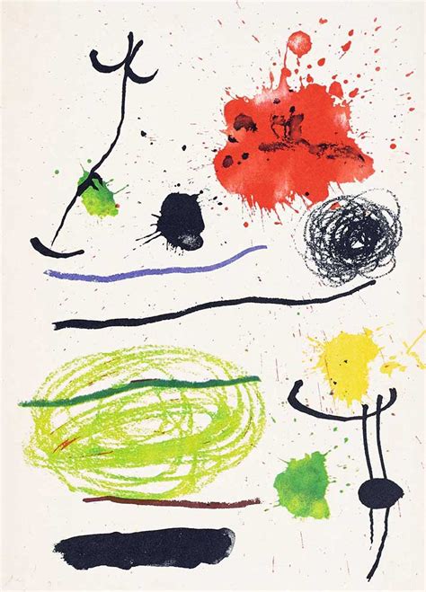 Joan Miró Unpublished work recent 1964 Subasta Real Online Art