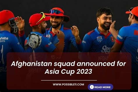 Sportnews Afghanistan Squad Announced For Asia Cup 2023 Players List