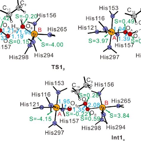 Optimized Structure Of Transition States Ts1 β And Ts1 α And