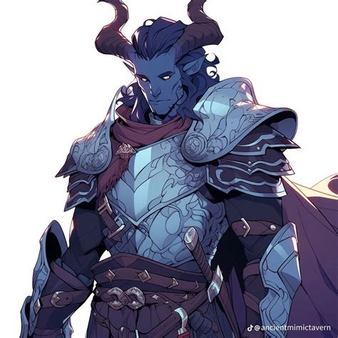 Pin By Kristina Guerrero On Dnd Male Design Tiefling Paladin Dnd