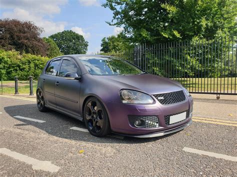 Vw Golf Gti Mk5 2006 5 Door Dsg Wrapped In Purple Black