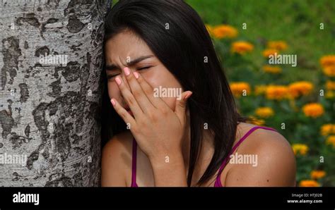 Sad Crying Teen Girl Stock Photo - Alamy