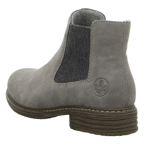 Rieker Damen Stiefelette In Grau Sale Schuhfachmann