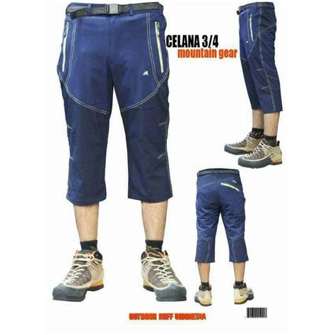 Jual Celana Gunung Pendek 3 4 Outdoor Pants Mountain Gear Quick Dry