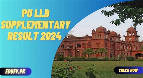 Pu Llb Supplementary Result Announced