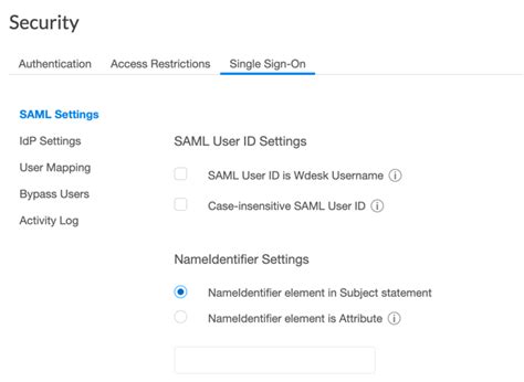 Configure SAML single sign-on – Support Center