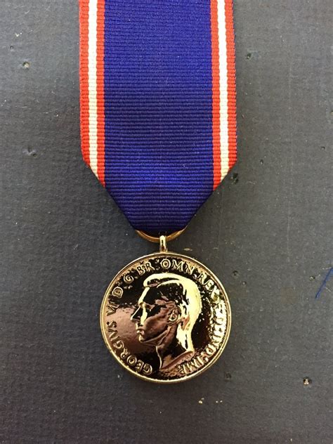 Replica Royal Victorian Medal King George Vi Full Size Double Sided