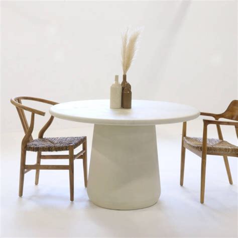 Giga Meubel Eettafel Romy Rond 120cm Beige Meubels