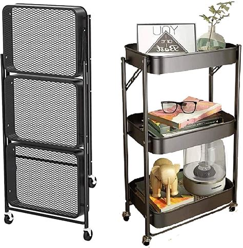 Buy Niyanta Tier Foldable Trolleys Kitchen Trolleys With Wheels