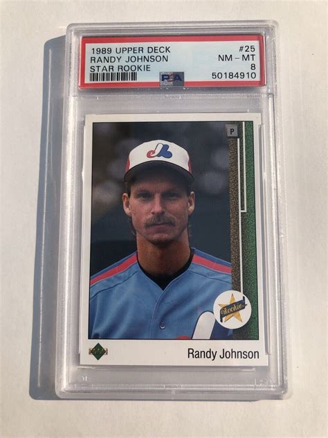 Upper Deck Randy Johnson Rookie Rc Psa Nmmt Hof