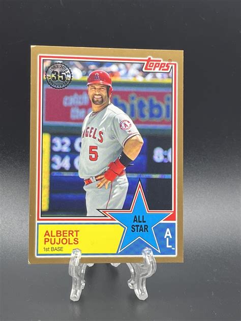 2018 Topps Albert Pujols 83AS 43 83 All Stars Gold Parallel Insert