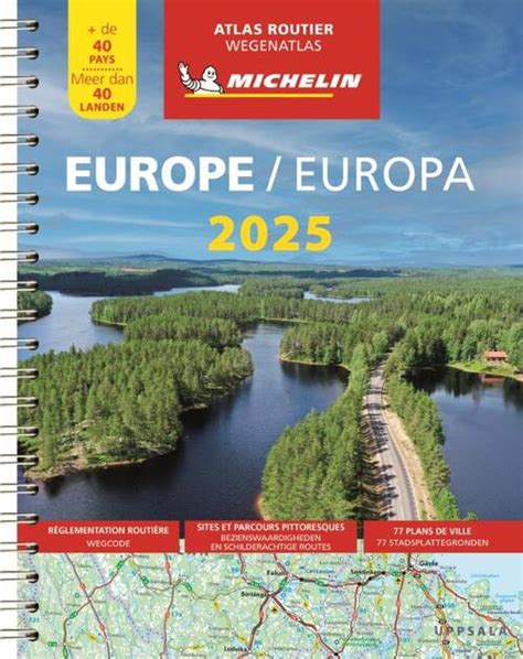 Michelin Atlas Europa 2025 Michelin 9 Spiraalgebonden