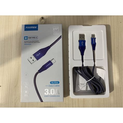 Jual Kabel Data Foomee Nj D Type C Shopee Indonesia