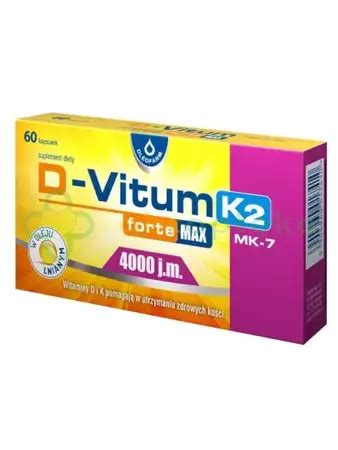 D Vitum Forte Max 4000 j m K2 60 kapsułek w Apteka Internetowa