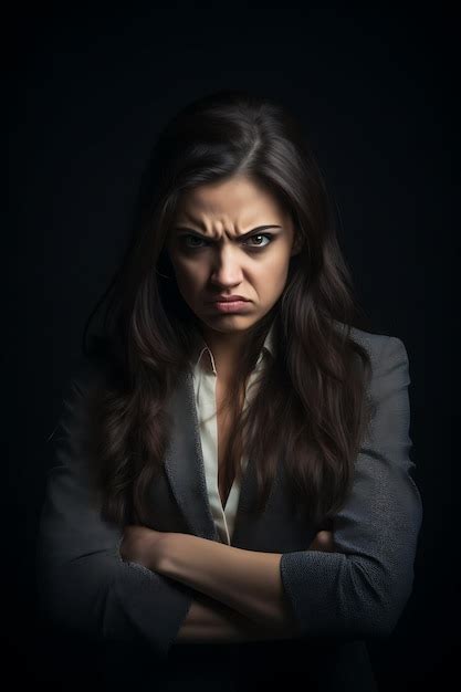 Angry And Pissedoff Brunette Woman Shaking Hands And Frowning Outraged