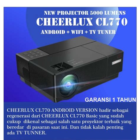 Jual Proyektor Cheerlux Led Lumens Proyektor Full Hd P