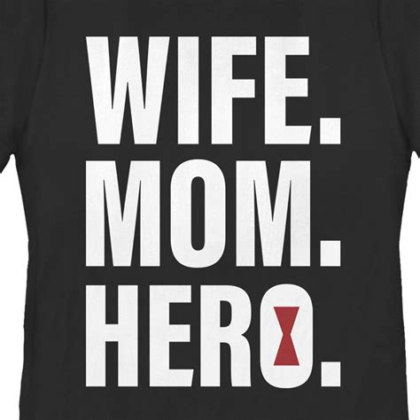 Women S Marvel Wife Mom Hero Black Widow Icon T Shirt Athletic Heather Small Artofit