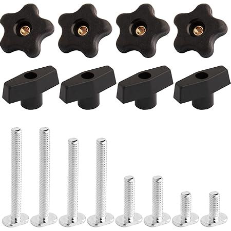 Powertec T Track Knobs With By Hex Bolts And