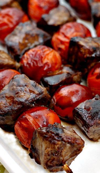 Balsamic Glazed Beef Skewers Recipe Summer Grilling Recipes Easy