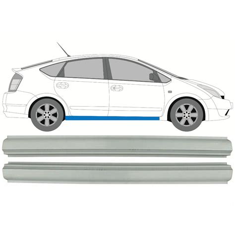 Dorpel Reparatiepaneel Rechts Links Set Toyota Prius