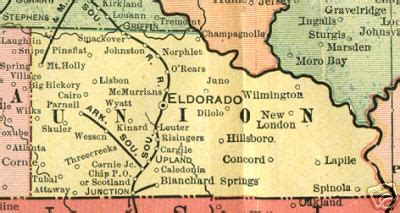 Union County Arkansas Genealogy, History, maps with Eldorado, El Dorado ...